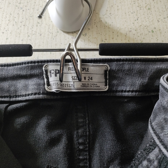 Free People Flare Pants Bell Bottom Jeans Dusty Black Size 24 Clean - Picture 4 of 9